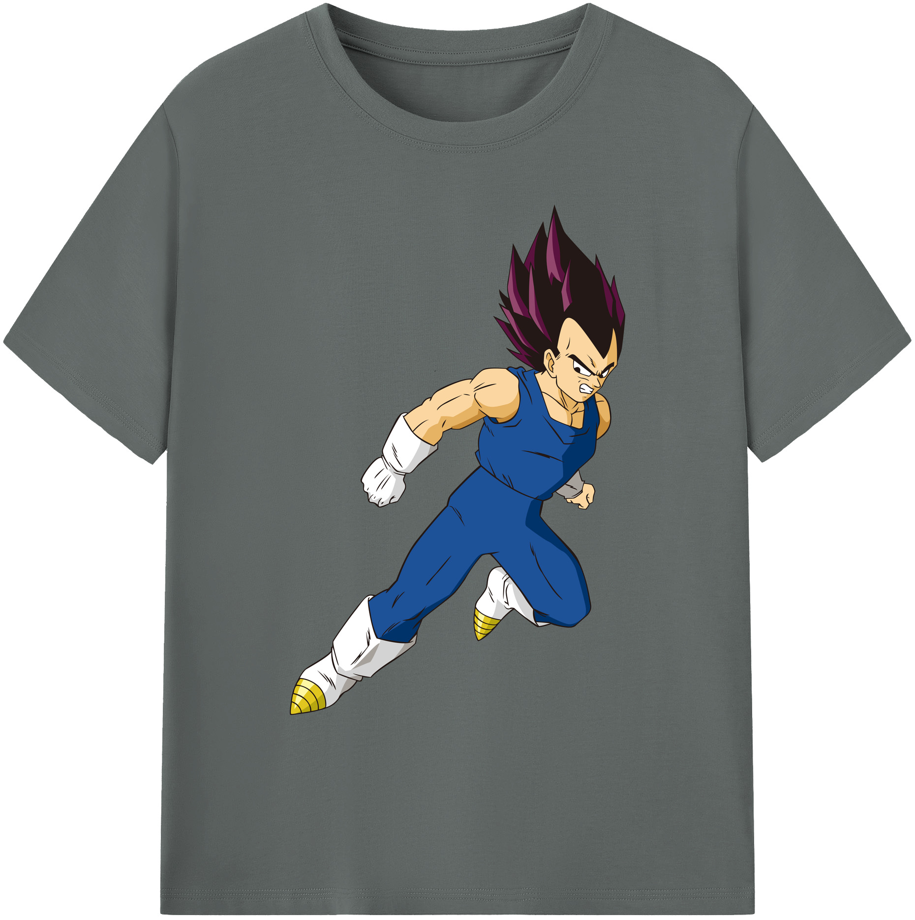 （画像用） ドラゴンボール ベジータ四世（Bejīta Yonsei）DRAGON BALL Vegeta IV 綿100％ メンズ半袖Tシャツ｜肌触りやわらか＆通気性
